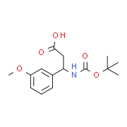 3-[(tert-butoxycarbonyl)aMino]-3-(3-Methoxyphenyl)propanoic acid 284493-53-4